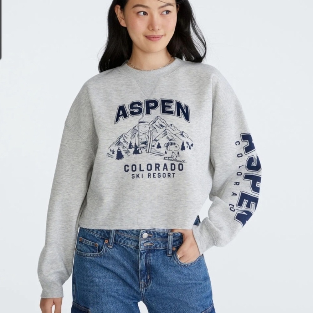 Peanuts Aeropostale Cropped Hoodie